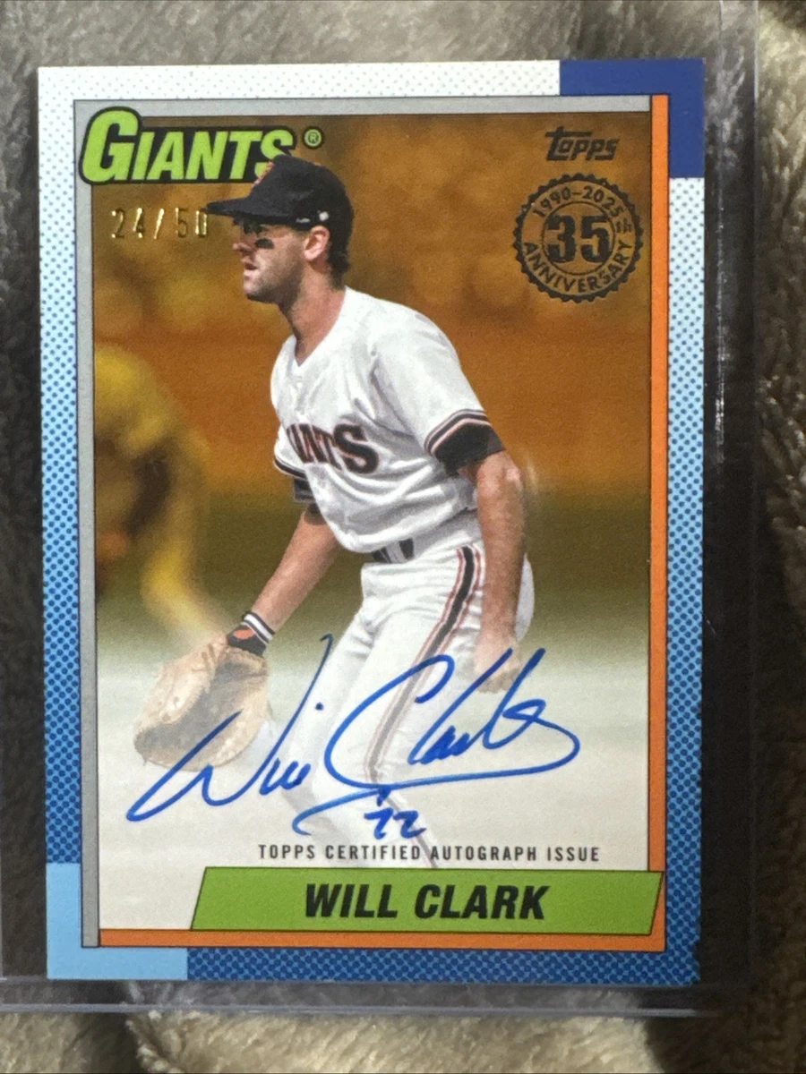 2025 Topps Series 1 - Will Clark #90AU-WC for sale | eBay