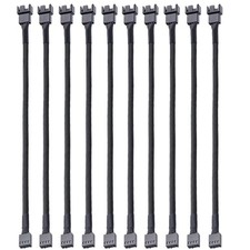 10pcs 4 Pin PWM Fan Extension Power Cable Connector Case Male to Female for C...