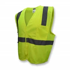 Radians SV2GS3X Class 2 Solid Safety Vest, Green, 3 Extra Large