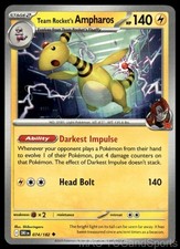 Team Rocket's Ampharos 074/182 Destined Rivals Pokemon TCG NM
