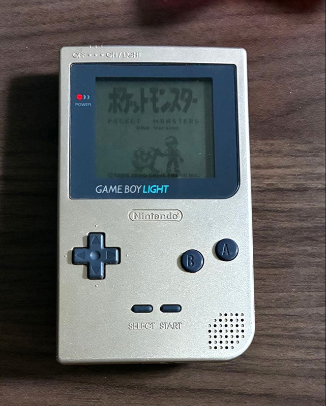 Nintendo Game Boy Light Gold Console GBL Japan Tested Working Rare