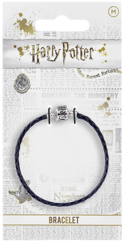 Bracelet Cuir Noir Fantaisie Harry Potter - 21 Cm, Neuf Avec étiquettes