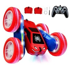 Spider Remote Control Car 4WD 360  Flips RC Stunt Car Monster Truck Toys Red