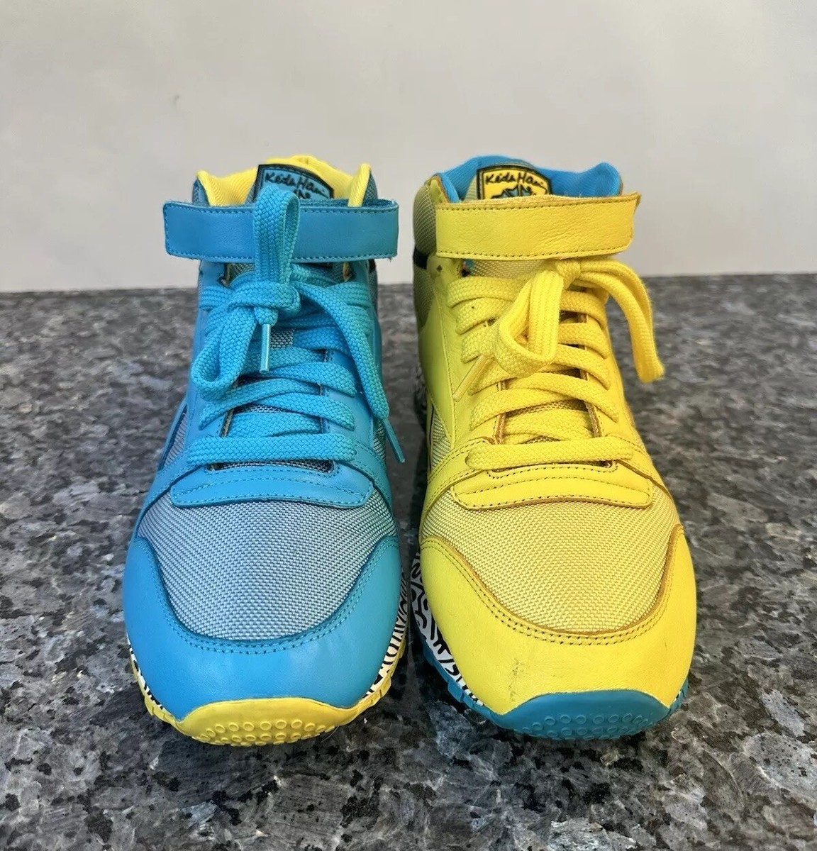 REEBOK KEITH HARING CLASSIC LEATHER MID STRAP LUX V44586 SIZE 10 Missing Dogs Reebok REEBOK KEITH HARING CLASSIC LEATHER MID STRAP LUX  main image 3