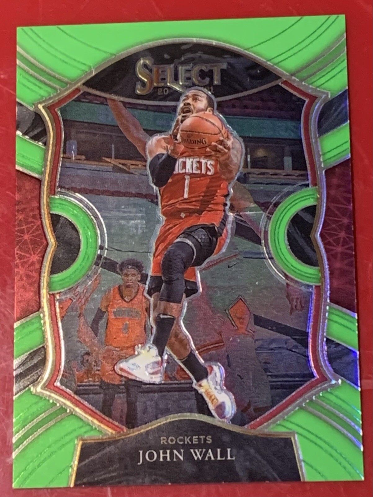 John Wall - 2020-21 Panini Select Basketball Concourse NEON GREEN PRIZM #'d /75