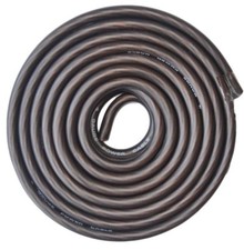 4 Gauge 20 FT Copper Black Flex Power Wire Strands High Voltage Marine Cable US