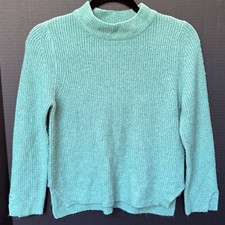 Zara Kids Mock Turtleneck Pullover Split-Hem Knit Sweater Size 10