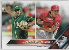 2016 Topps Update #US63 Andrew Triggs Greg Mahle Angels Athletics Rookie Combos