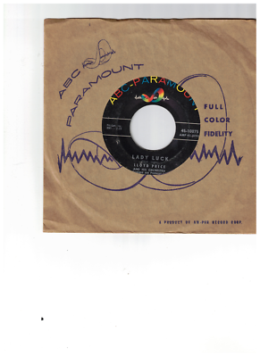 Lloyd Price R&B 45 (ABC-PAR 10075) Lady Luck/Never Let Me Go VG+