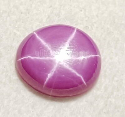 Natural 7.70 Ct Oval Cut Cabochon Pink Star Ruby 6 Rays Certified Gemstone 5JSJ