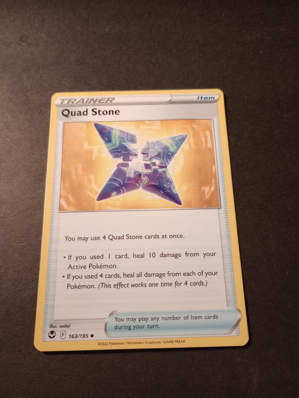 Pokemon Silver Tempest Quad Stone Uncommon Trainer Card 163/195 NM