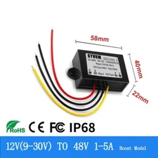 12V 24V to 48V DC DC Converter Step-Up Boost 1A 1.5A Voltage Regulator Module