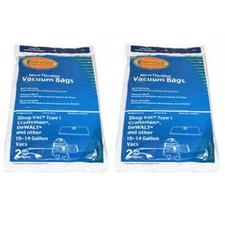 Fits For TVP 10-14 Gallon Micro Filtration Paper Bags (2pk 4 Bags) # 770