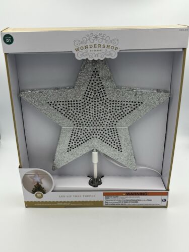 LED Wondershop Star Christmas Tree Topper Multicolor Change With Remote 13” NEW