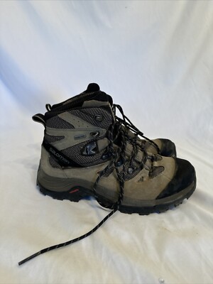 Salomon Discovery GTX Women Size 8 Brown Waterproof Backpacking Hiking Boot Used