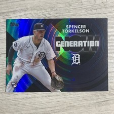 Spencer Torkelson 2022 Topps Update Generation Now Blue Foil /600 Tigers RC SP