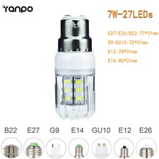 Led Corn Light Bulbs E26 E27 E12 E14 G9 Gu10 6w 15w 25w 5730 Smd 110v 220v Lamp