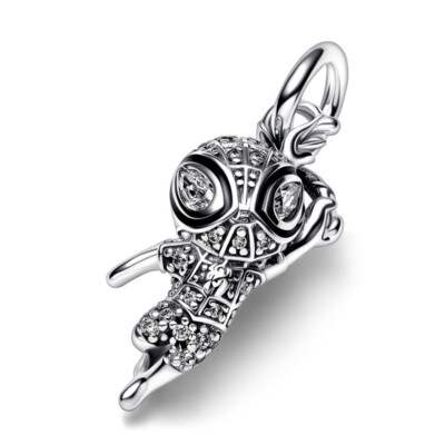 Original Pandora Marvel Spider Man Pavé Anhänger 392353C01 mit Geschenkbox