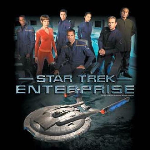 ALTRA T shirt Star Trek Enterprise TV Series 3a stagione equipaggio e spedizione NUOVA NON INDOSSATA