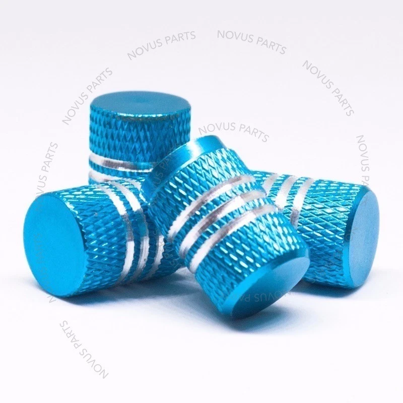 4x Tampa de Válvula de Pneu Antiderrapante Azul Céu Poeira para Bentley Continental Azure Arnage - Imagem 2 de 4