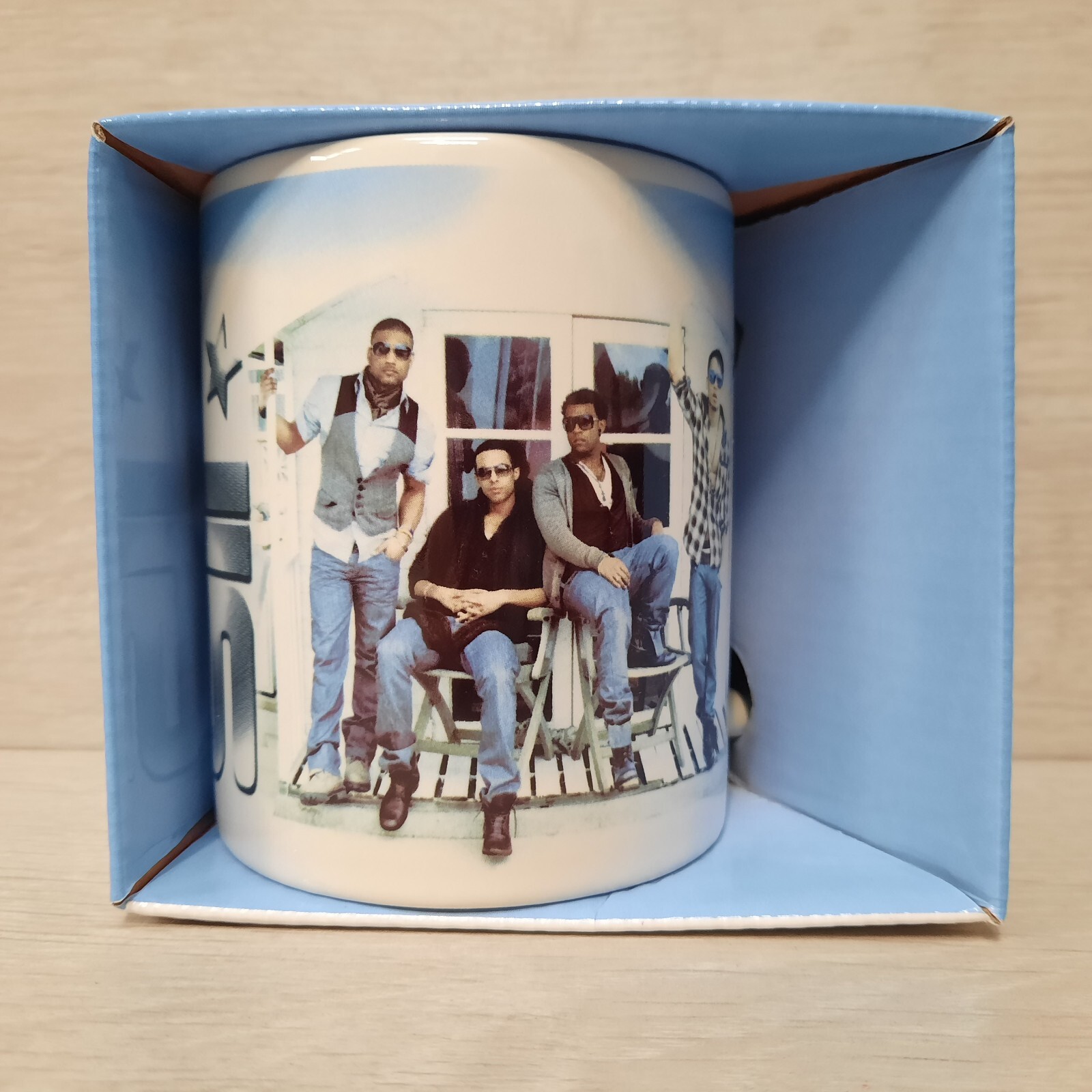 JLS Band Mug Official Band Beach Hut - Mug Boxed 2010 JLS - Brand New Gift Idea