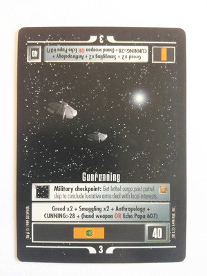 Star Trek CCG - Missions - Gunrunning (Uncommon) 