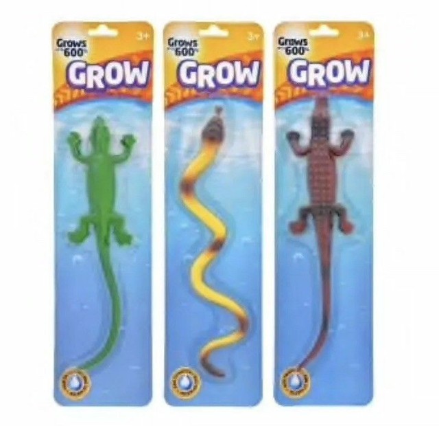 Fun Grow Snake Reptile Toy Creature Grows up to 600 in Water Age 3 for