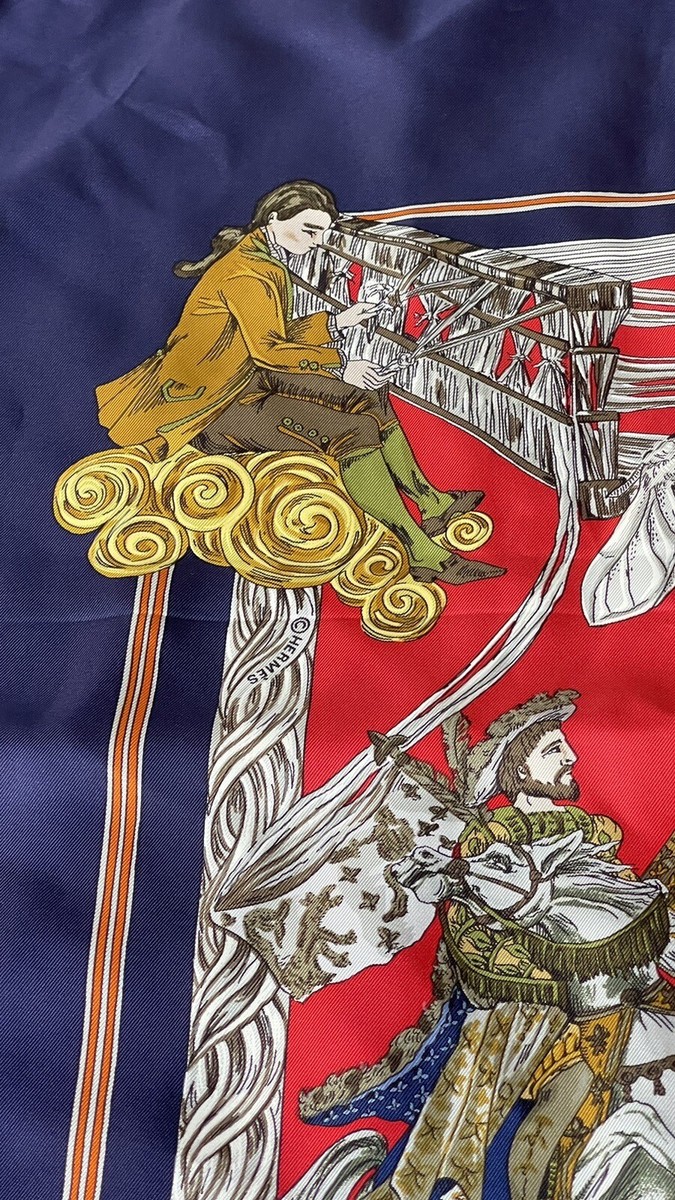 HERMES SCARF　100%SILK　MADE IN FRANC Hermès Silk Scarf Au FIL de la Soie 100% SILK | eBay