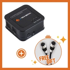 J-Tech Digital SPDIF TOSLINK Digital Optical Audio 3x1 Switch W/ Gift 3 ft Cable