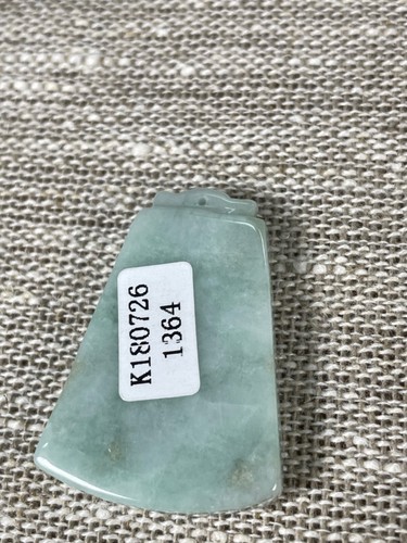 Certified Natural Mint Green Jade Jadeite Pendant 40x25x7mm Amulet Only Luck - Picture 6 of 10