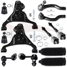 12 Front Lower Control Arm Tie Rod End Sway Bar For 05-15 Nissan Xterra Frontier