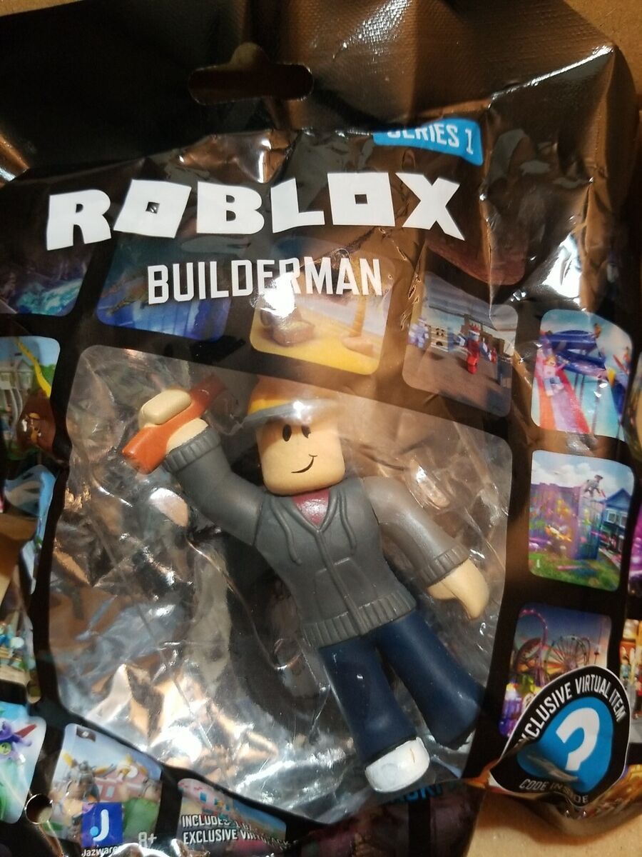 Roblox Figure Series 1 Backpack Clips Hanger Builderman W/ Code!