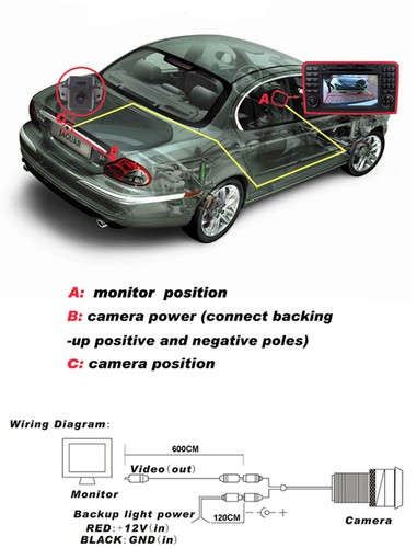Car Reverse Backup Camera For Honda Civic FD 2006 2007 2008 2009 2010 2011 2012 - Picture 8 of 8