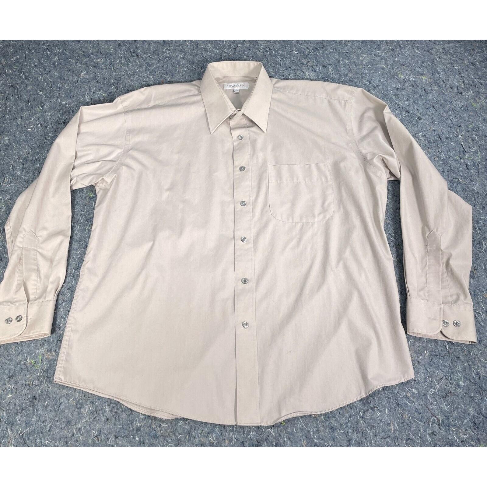 Camicia vintage Yves St Saint Laurent 17 34 35 manica lunga bottoni YSL grande rara