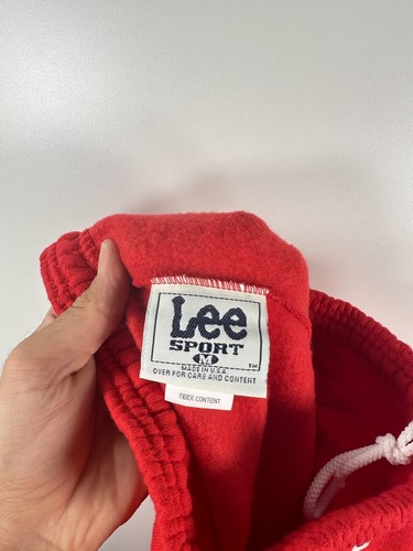 BNWT Vtg 90s Lee Sport Kids Boys Chicago Blackhawks Red Sweatpants Size Medium - Picture 9 of 9