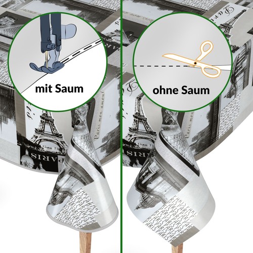 Wachstuchtischdecke Wachstuch Tischdecke Gartentischdecke eckig rund oval MIMOSA - Bild 25 von 28