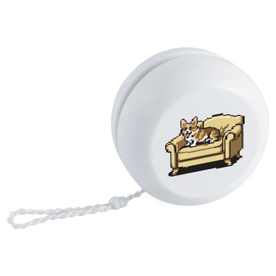 'Corgi Resting On A Sofa Pixel Art' Retro Style Yo-Yo (YY00039804)