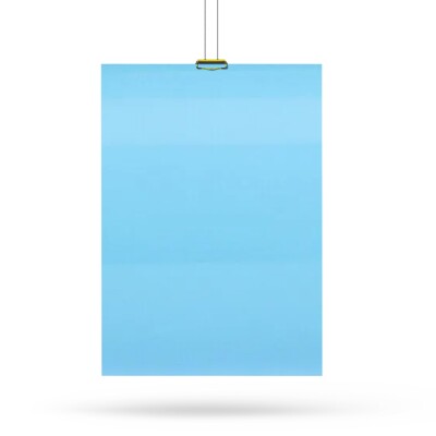 (71,99 /m²)  3M 2080-HG77 Sky Blue High Gloss A4 Muster Autofolie