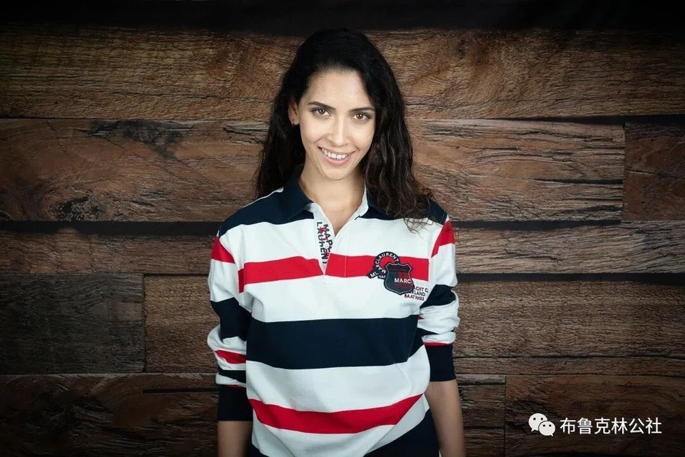 Marc Laurent Long Sleeves T-Shirt for Men or Women, Black White & Red Strips, L - Image 3 of 4