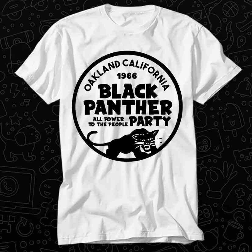 Unisex Tshirt Black Panther Party Cotton Malcolm X Hip Hop T Shirt