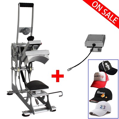 New - Digital Magnetic Cap Hat Heat Press Transfer Sublimation Machine 110V