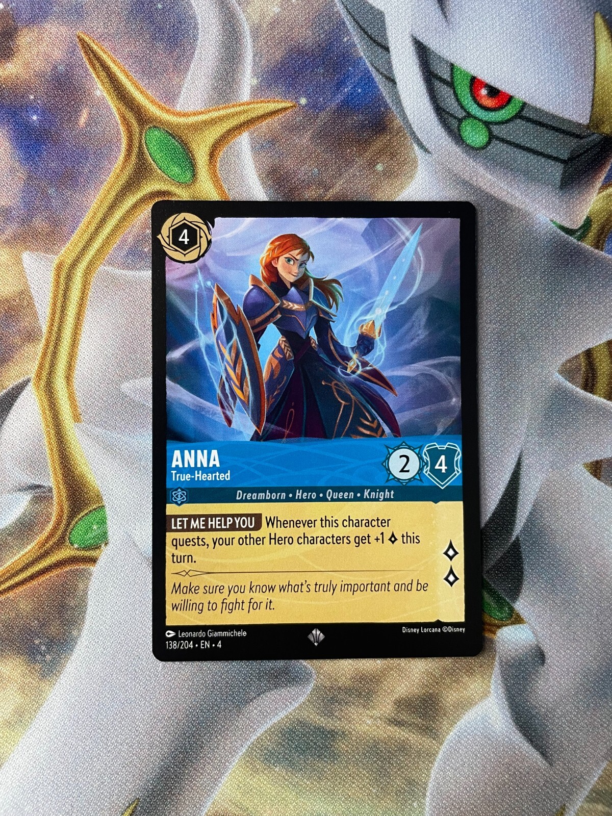 x1 Anna - True-Hearted - 138/204 - Super Rare Lorcana Ursula's Return M/NM