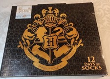 Men  s Harry Potter 12 Days of Socks Gift Box Sock Sz 6-12 New