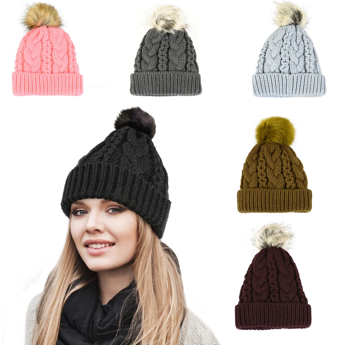 Warm winter hats for ladies sale