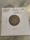 1884 indian cent Great Details Free Shipping