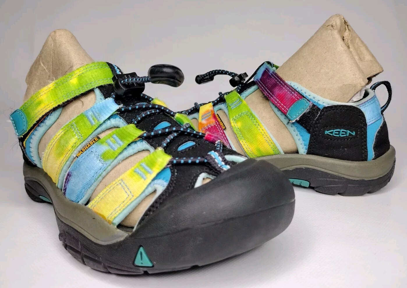 Scarpe da trekking Keen Newport H2 bambini arcobaleno tie dye acqua taglia 3 US
