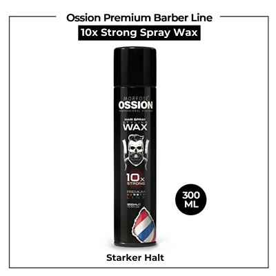 Morfose Ossion Premium Barber Line Spray Wax 300ml 10x Strong Haar Spray Wax