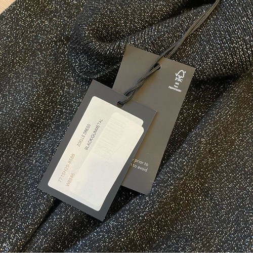 Zoelle Dress in Black & Gunmetal PAIGE SIze Large - Picture 4 of 7