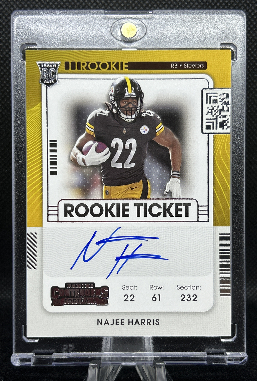 2021 Panini Contenders Najee Harris Rookie Ticket Variation Auto RC Steelers