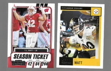 T.J.Watt  2 card lot  Steelers  Score / Contenders  *COMBINE SHIPPING*